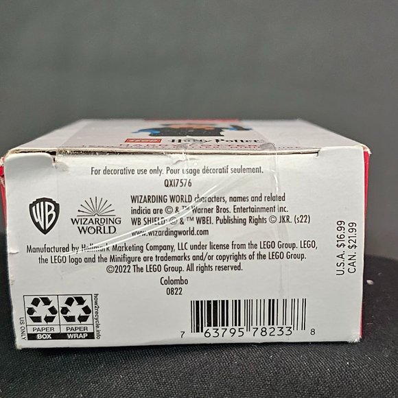 Hallmark Keepsake 2022 Harry Potter Lego Minifigure Christmas Ornament NEW - Picture 3 of 3